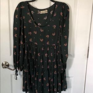 Green Floral Urban Outfitters Frock Dress